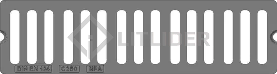 Решетка чугунная 750x200