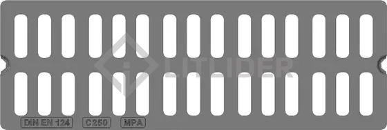 Решетка чугунная 750x250